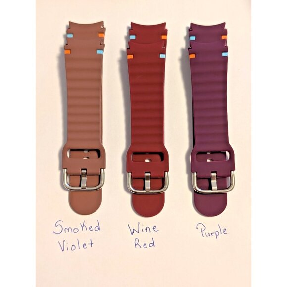 For Samsung Galaxy Watch 7/6/5/4/FE 40mm/44mm/45mm Sport Silicone Band Strap S/M - Picture 2 of 15